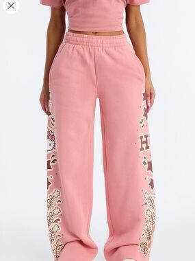 Pink Hello Kitty Graphic Sweatpants